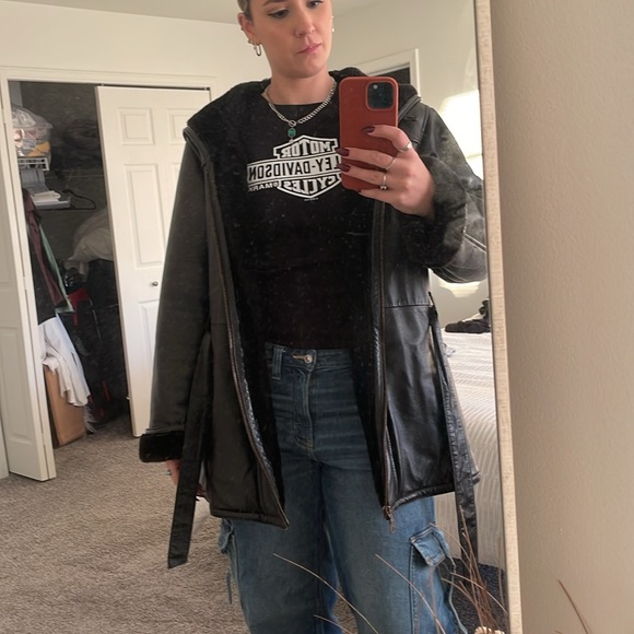 Fur & Leather coat - Picture 5 of 6